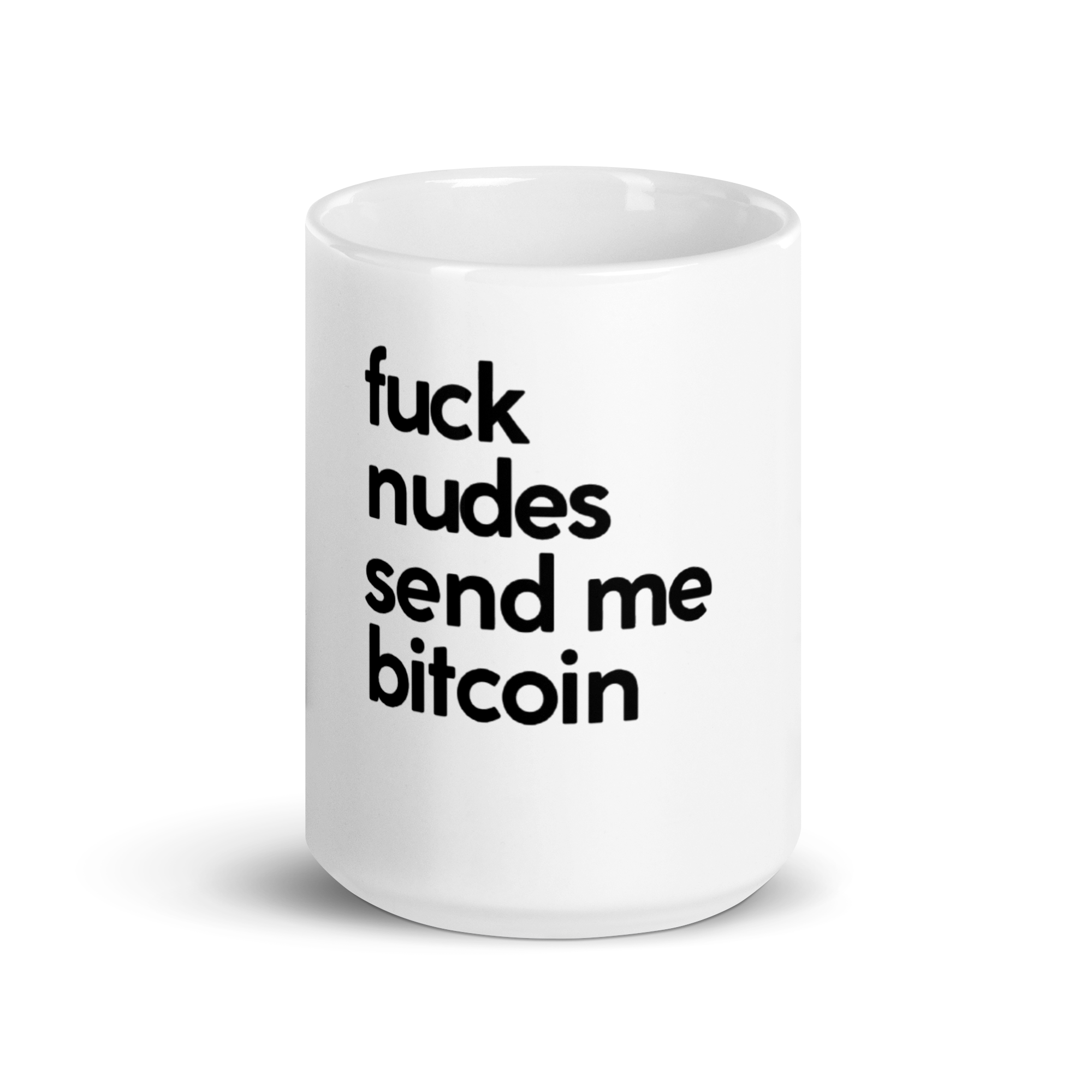 Taza Bitcoin nudes white