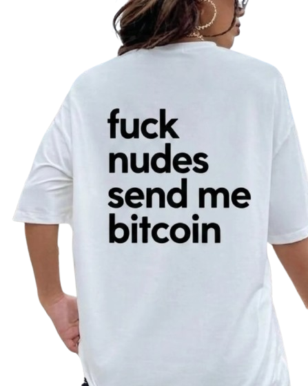 Camiseta send Bitcoin clear