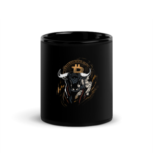 Taza Bitcoin black bull