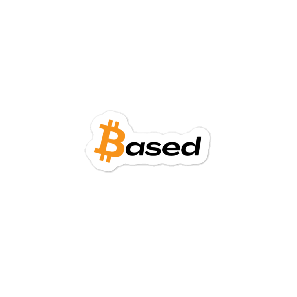 Pegatina Bitcoin based sticker
