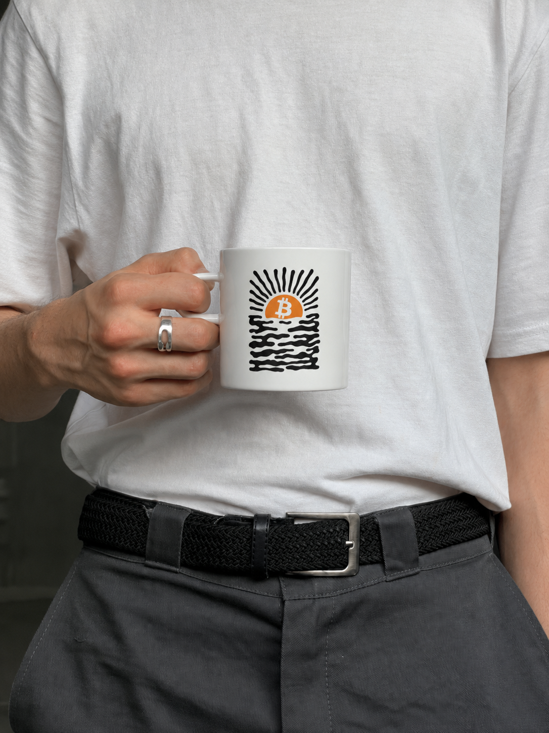 Taza Bitcoin sunset - Imagen 2