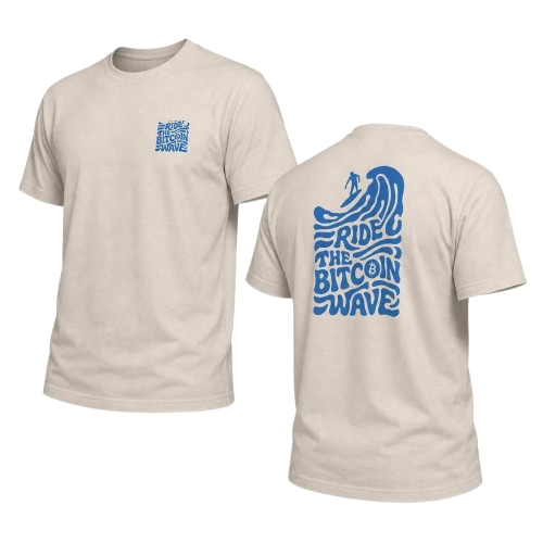 Camiseta Bitcoin wave