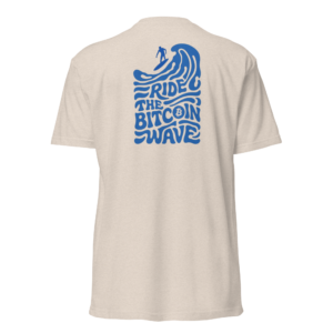 Camiseta Bitcoin wave