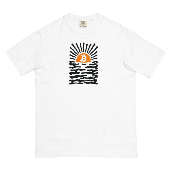 Camiseta Bitcoin sunset